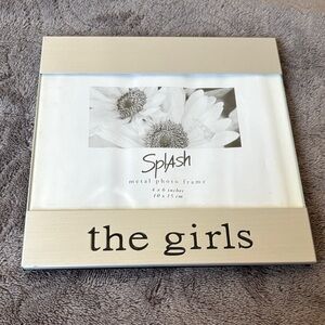 Splash Black and Silver 'the girls' Metal 4x6 Photo Frame